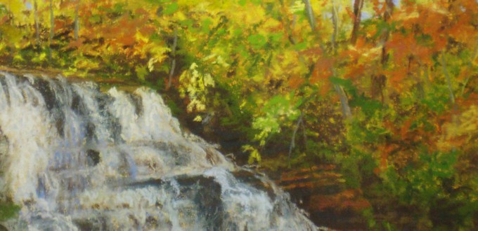 Cider Mill Falls, pastel