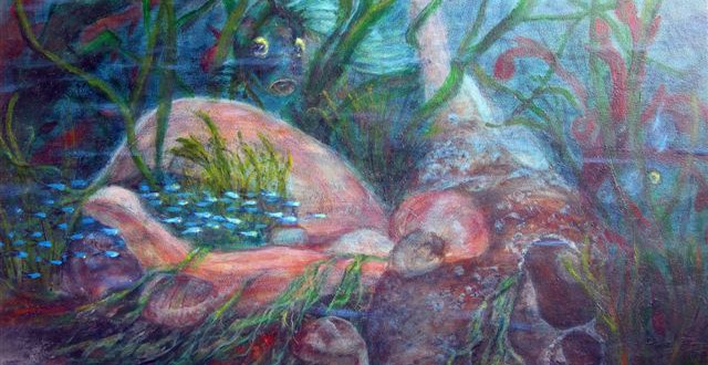 ©Karla Carillo, Underwater Fantasy. Oil, 11 x 14 inches.