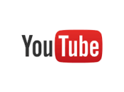 Youtube logo on a white background.