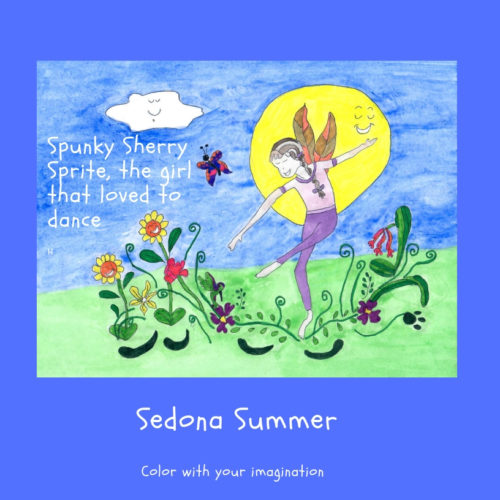 Sedona summer coloring page.