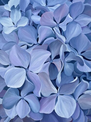 Karen Shortsleeve recently sold Blue Hydrangeas through the Copley Society of Art in Boston.