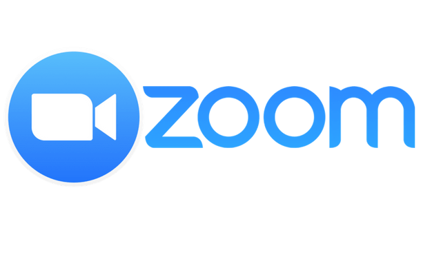 Zoom logo on a white background.