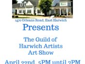 The flyer for the guild of harwich artists art show.