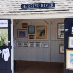 Herring River store with paintings